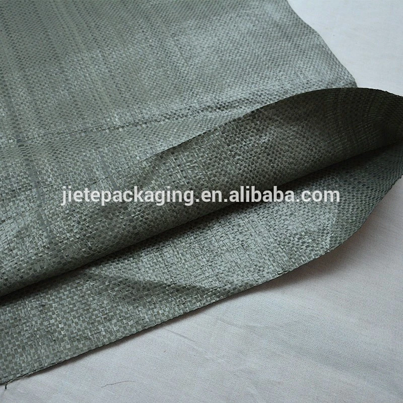 Grey color Russia garbage PP woven big bags, sacks for building material