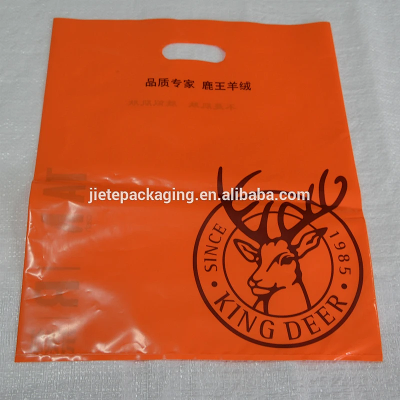 Ordinary D handle color plastic bag for shopping,promotion,gift,supermarket