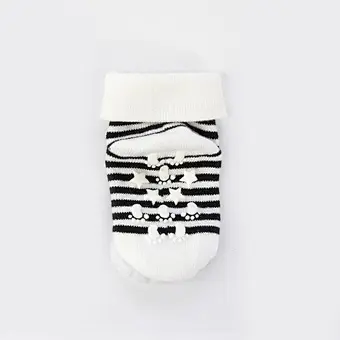Oem Custom 3d cartoon pattern newborn cotton ankle socks non slip infant rubber sole toddler Socks baby cute kids