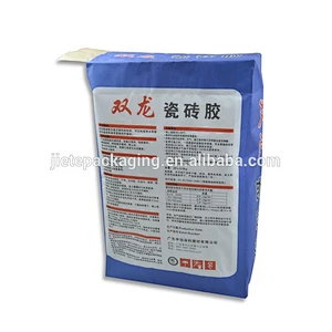 block bottom kraft paper cement, putty powder, tile adhesive ceramic glue packaging bags 25kg 20kg