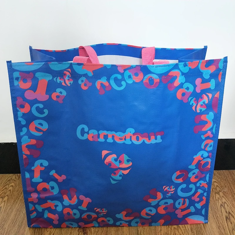 Laminated foldable plastic non woven shopping bag for wholesales