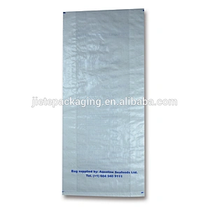 PP woven bag for packing frozen seafoods with printing