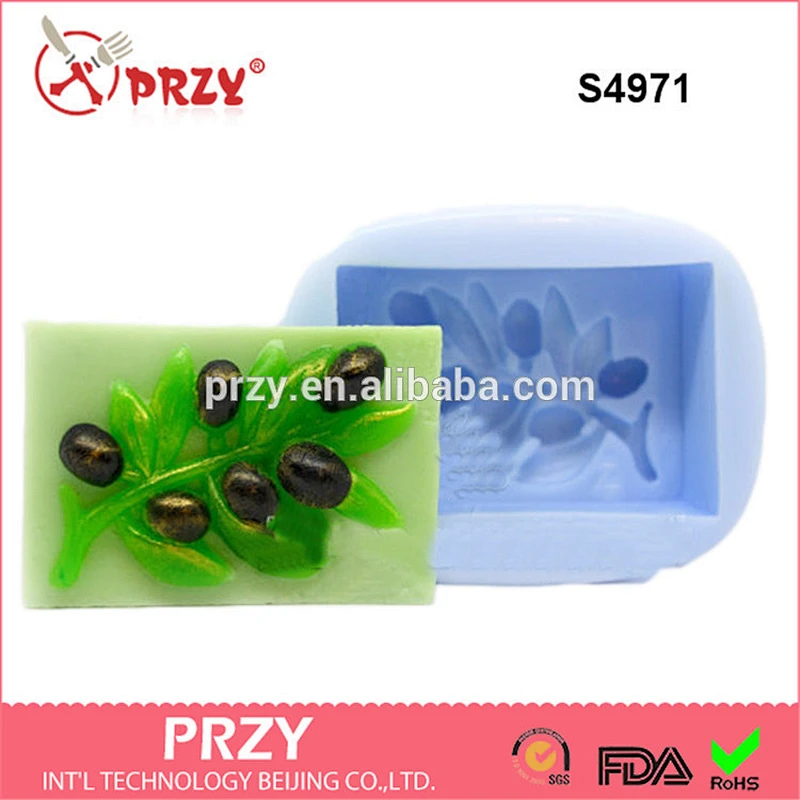 Olive Branch 3D silicone handmade soap mold silicone mould -S4971