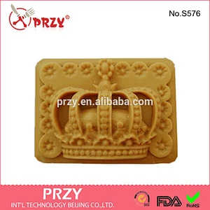 crown shaped silicone mold for soap