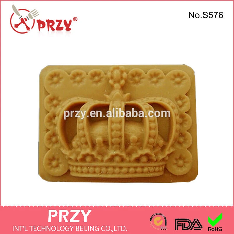 crown shaped silicone mold for soap