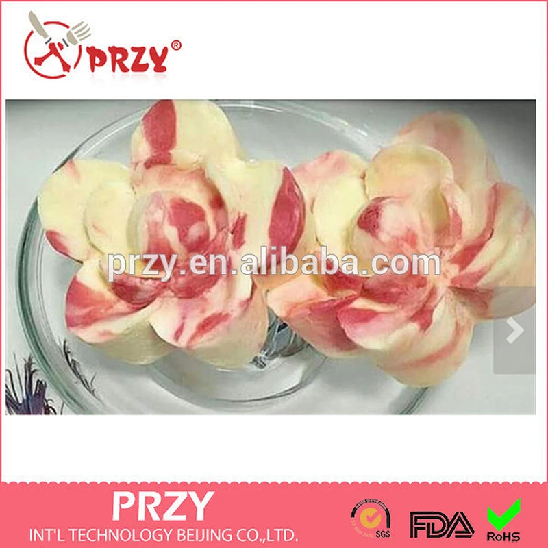 PRZY Camellia 9 Bars Tray Camellia silicone soap molds