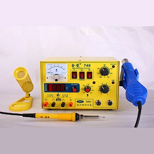 JCD 740 2A LED with 5V USB power supply soldering iron hot air Blower 3in1 soldering rework station