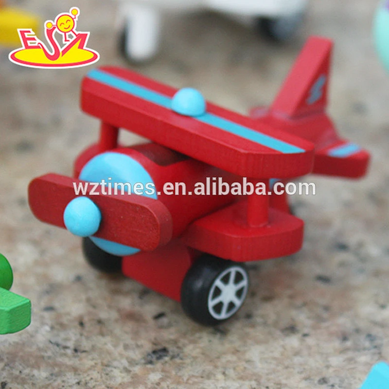 2018 wholesale kids wooden toy airplane popular wooden toy airplane W04A198