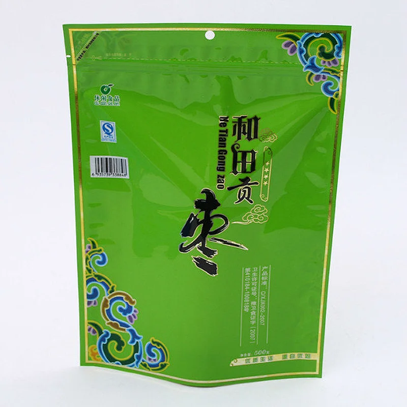 The custom color printing PE bag is used for jujube packaging