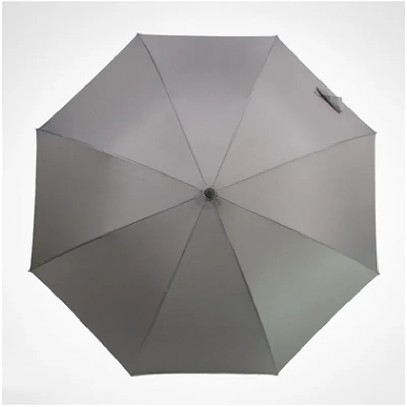 Portable black color automatic open and close straight bone Business Umbrellas for travel outside car