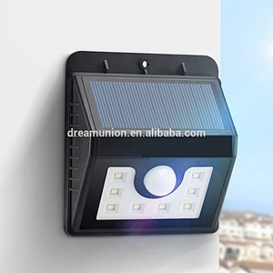 Super Bright 8 LED Solar Motion Sensor Light Waterproof Outdoor Security