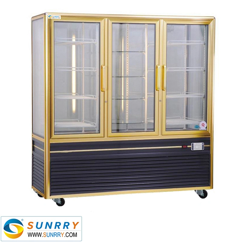 Hot sale supermarket vegetable display refrigerator showcase with air cooling