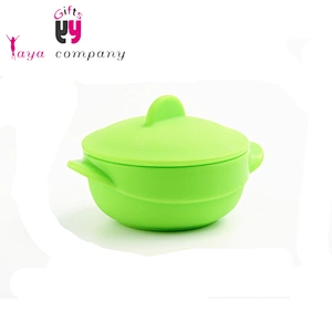 Kitchen Accessory Tool Eco-friendly Silicone Noodles Salad Bowl With Lids