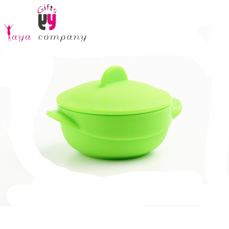 Kitchen Accessory Tool Eco-friendly Silicone Noodles Salad Bowl With Lids