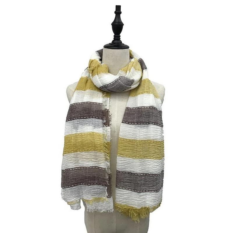 Fashion best selling warm 100% cotton women muslin scarf