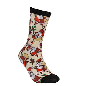 High Technique Printing Crew Sock Christmas Style Women Fashion Sock