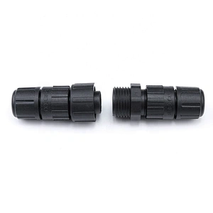 2pin M16 waterproof connector for LED lighting M16 assembly waterproof ip67 cable connector