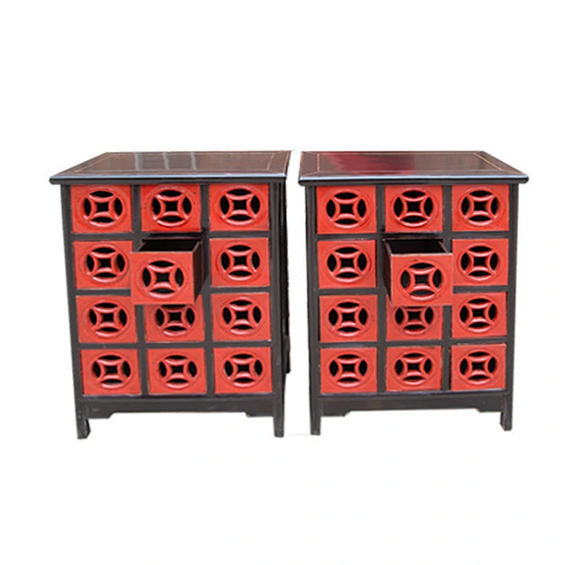 Hand Painting Chinese Antique Medicine Cabinet