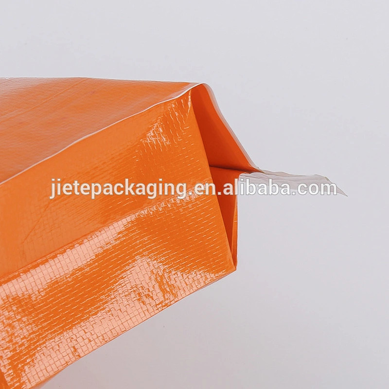 40kg fertilizer bag with liner edge piping pp woven bag packaging for fertilizer, feed, flour, cement