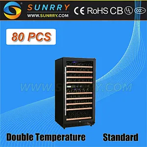 Stainless Steel Horizontal Decorative Wine Cooler (SY-WC80C SUNRRY)