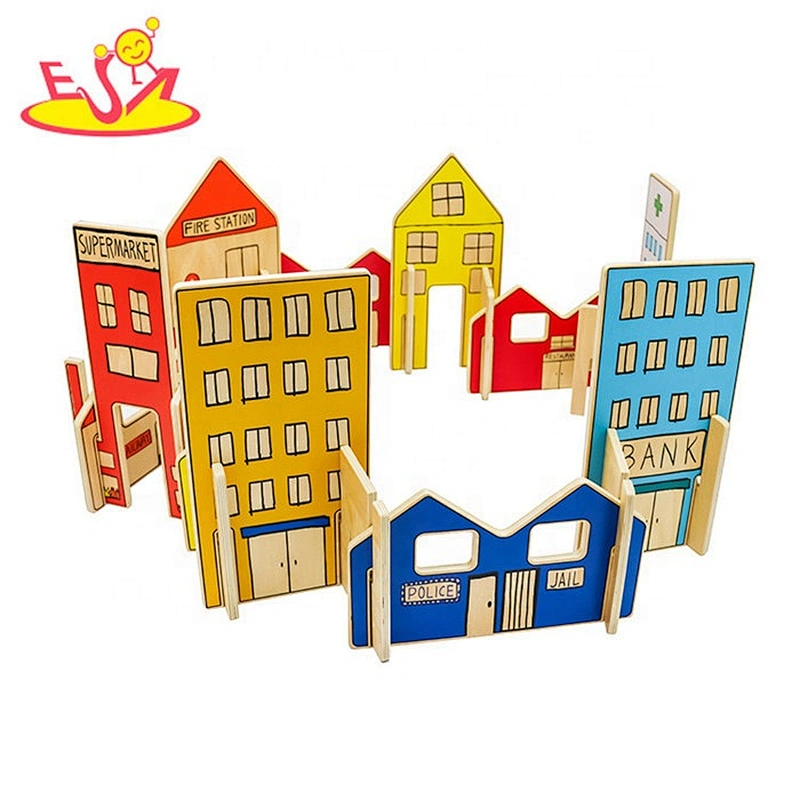 2019 New arrival educational wooden architect toys for kids W03B079