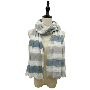 Fashion best selling warm 100% cotton women muslin scarf