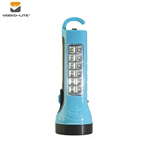 2018 HOT SELLING 2 IN 1 800MAH LEAD-ACID RECHARGEABLE PLASTIC FLASHLIGHT
