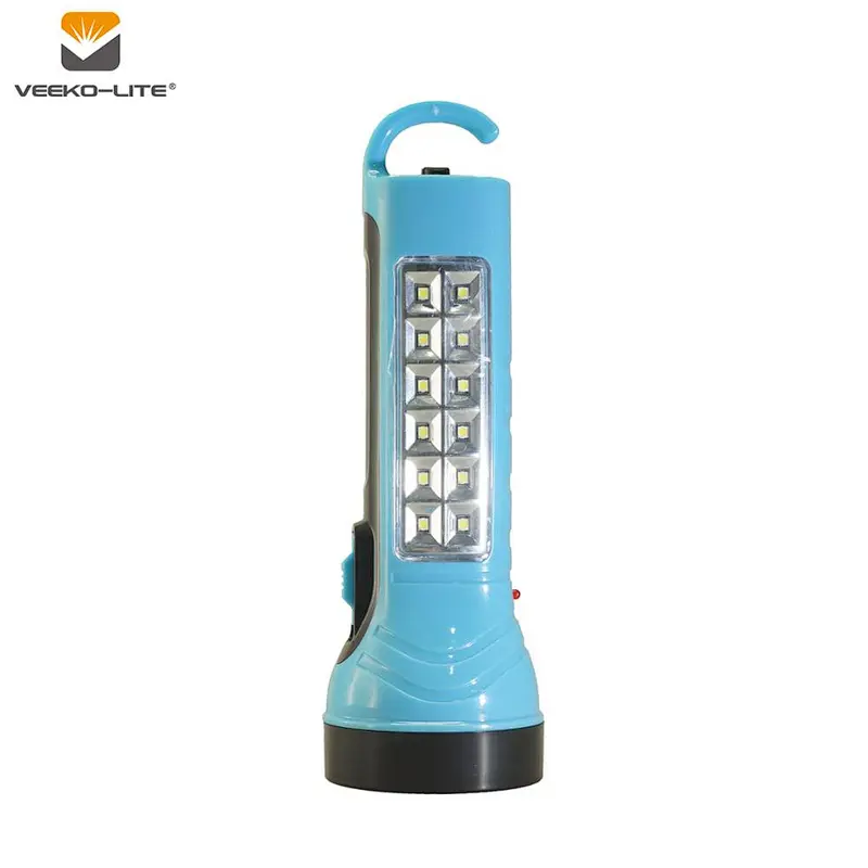 2018 HOT SELLING 2 IN 1 800MAH LEAD-ACID RECHARGEABLE PLASTIC FLASHLIGHT