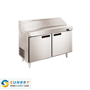 Stainless Steel Salad Bar Pizza Table Refrigerator Sale Single Door (SY-RST700S SUNRRY)