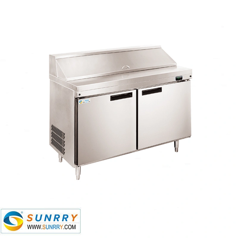 Stainless Steel Salad Bar Pizza Table Refrigerator Sale Single Door (SY-RST700S SUNRRY)