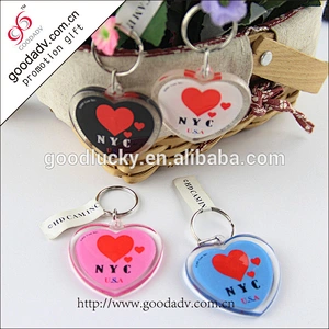 Heart-shaped key chain / slippers keychain / custom acrylic keychain