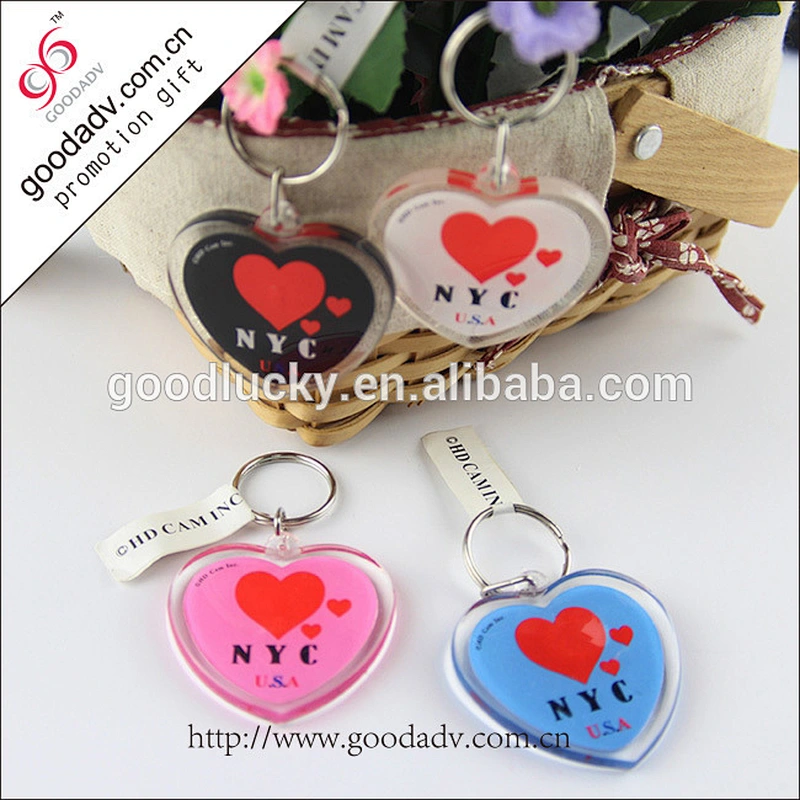 Heart-shaped key chain / slippers keychain / custom acrylic keychain