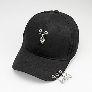 Metallic Fashion Rivet Hip Hop Adjustable Baseball dad Cap