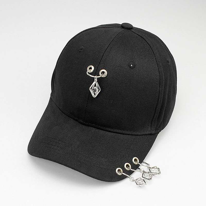 Metallic Fashion Rivet Hip Hop Adjustable Baseball dad Cap