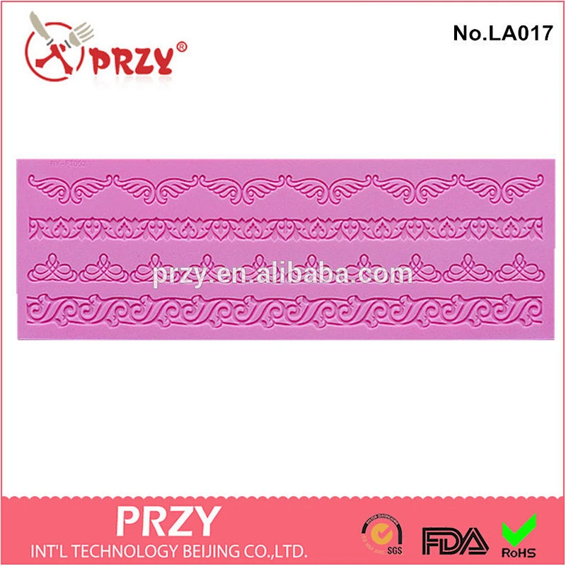 decorative silicone fondant mat
