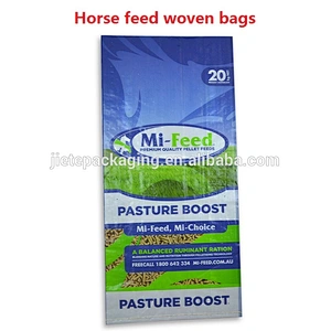 Advanced feed bags Horse feed color woven bags New material transparent woven bag