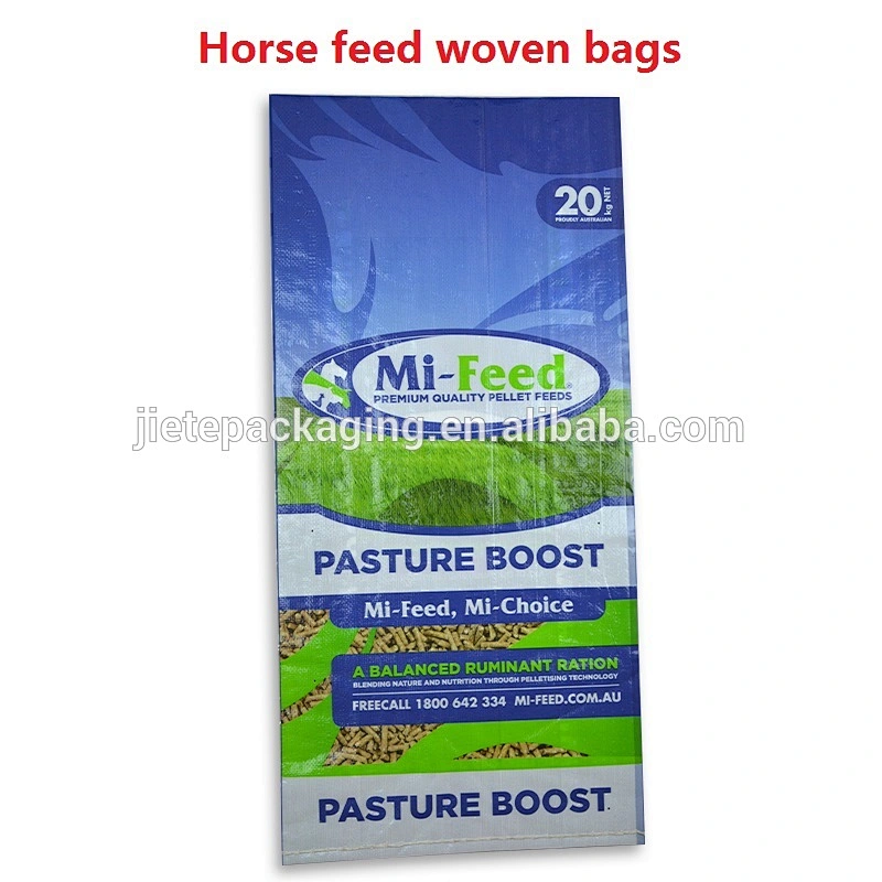 Advanced feed bags Horse feed color woven bags New material transparent woven bag