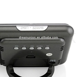 Digital Protector Weather LCD Alarm Clock Color Screen Canlender Display w/ LED Backlight