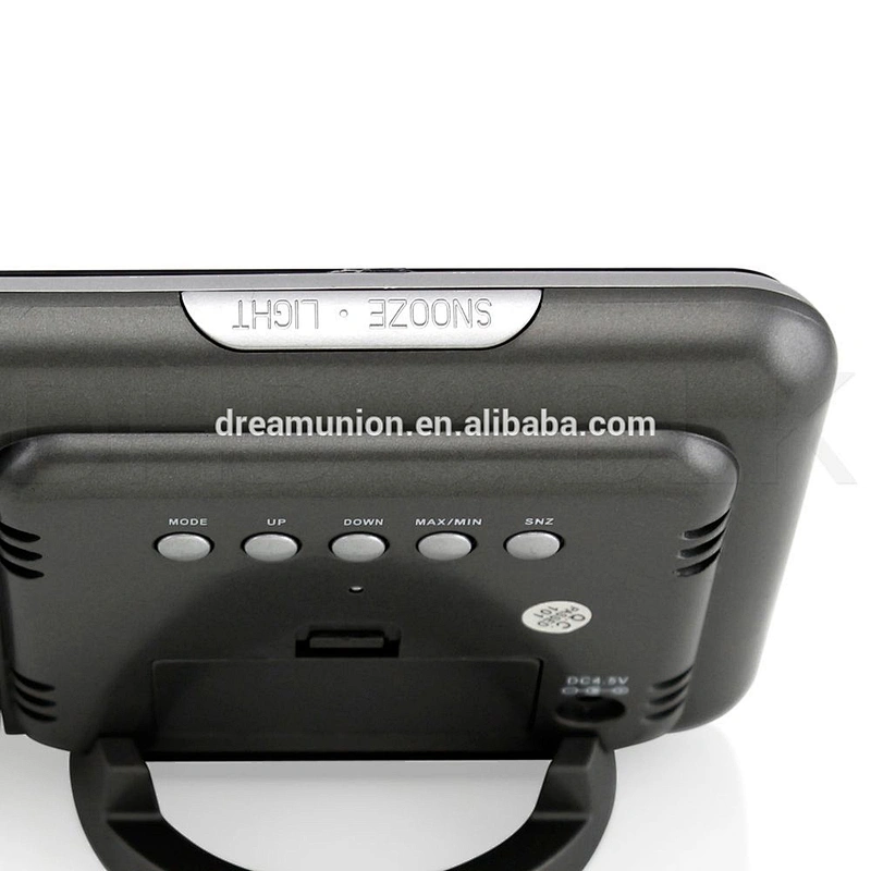 Digital Protector Weather LCD Alarm Clock Color Screen Canlender Display w/ LED Backlight