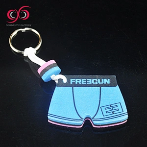 Promotion custom eva foam stylish floating key chain top key chains