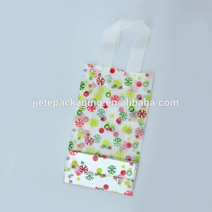 Customized plastic material polyethylene pe bag shopping packing bag