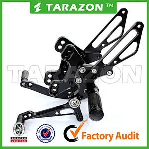 CNC Adjustable Motorcycle Rear Sets For Kawasaki