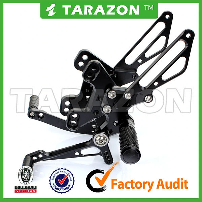 CNC Adjustable Motorcycle Rear Sets For Kawasaki