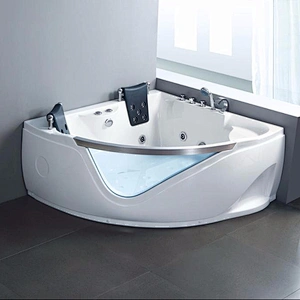 Foshan factory jet whirlpool hot tub acrylic two person bathtub for sale