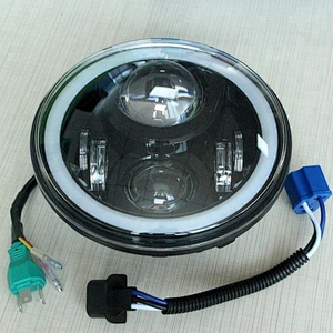 High power 7Inch 60W Round led DRL Halo Jeep Wrangler Headlights