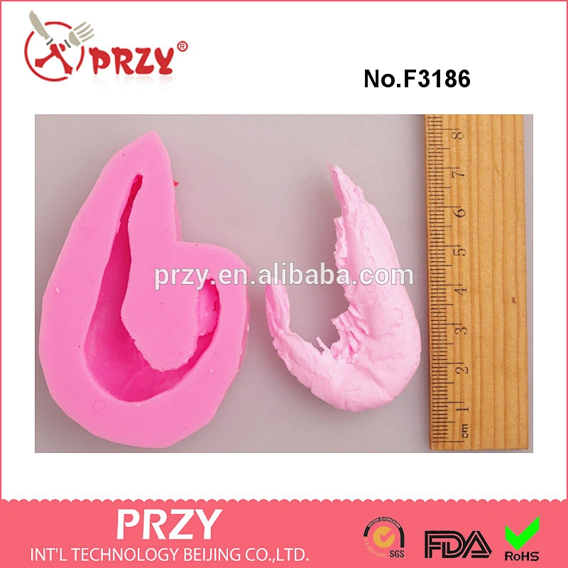 F3186 The new food-grade silicone mold shrimp cake decorating modeling mold