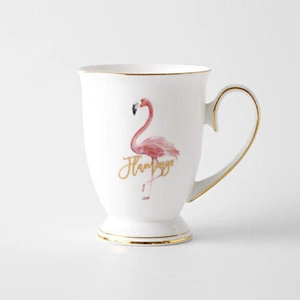 Exquisite Ceramic Cup with Handle Customized Logo Water Coffee Mug Free Sample Factory in-stock Cup Creative