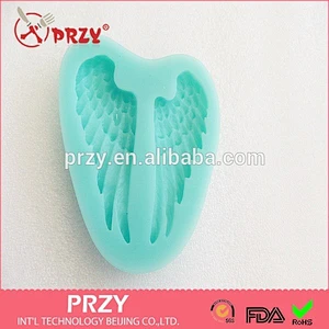 fondant angel wing cake decor , fondant cake decor silicone mold