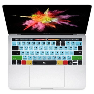 Best Sellers Unique Waterproof Hot key Shortcuts Keyboard Cover Silicone Keyboard Skins For Macbook Pro 13