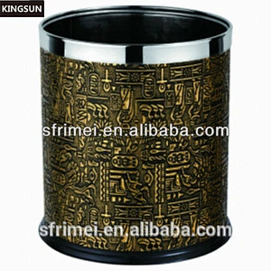 Hot Sale Design Bin Stainless Steel Trash Can High Quality Open Top Household Decorative Trash Can
